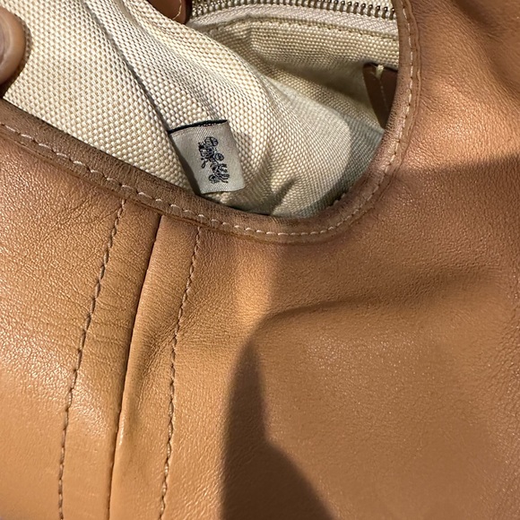 Coach Women's Ergo Distressed Shoulder Leather Bag in Camel Brown - Picture 7 of 10